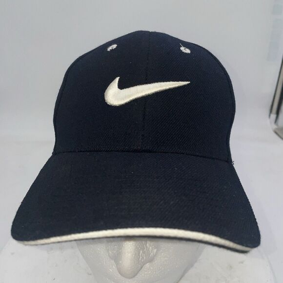 Nike Wool Blend  Black Adjustable Hat Cap Trucker - Picture 1 of 8